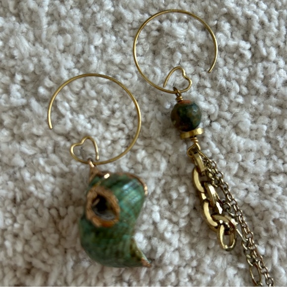 Ginger 13 Shell & Gemstone Earrings - Picture 2 of 14
